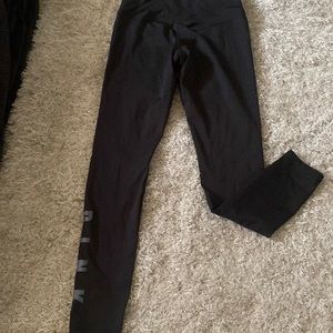 Cozy Fleece Pink Leggings